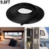 For Boats RV Window Edge Weatherstrip RV Window Rubber Seal Strip Black 9.8Feet