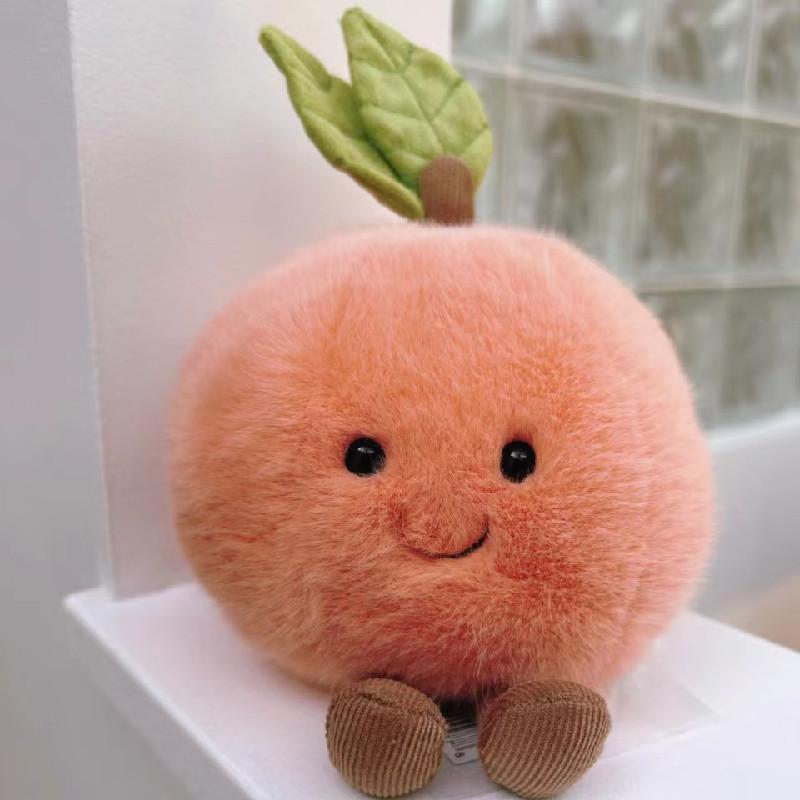 Pink Peach Jellycat Plush Toy Cute Stuffed Doll Bag Pendant Decoration Gift