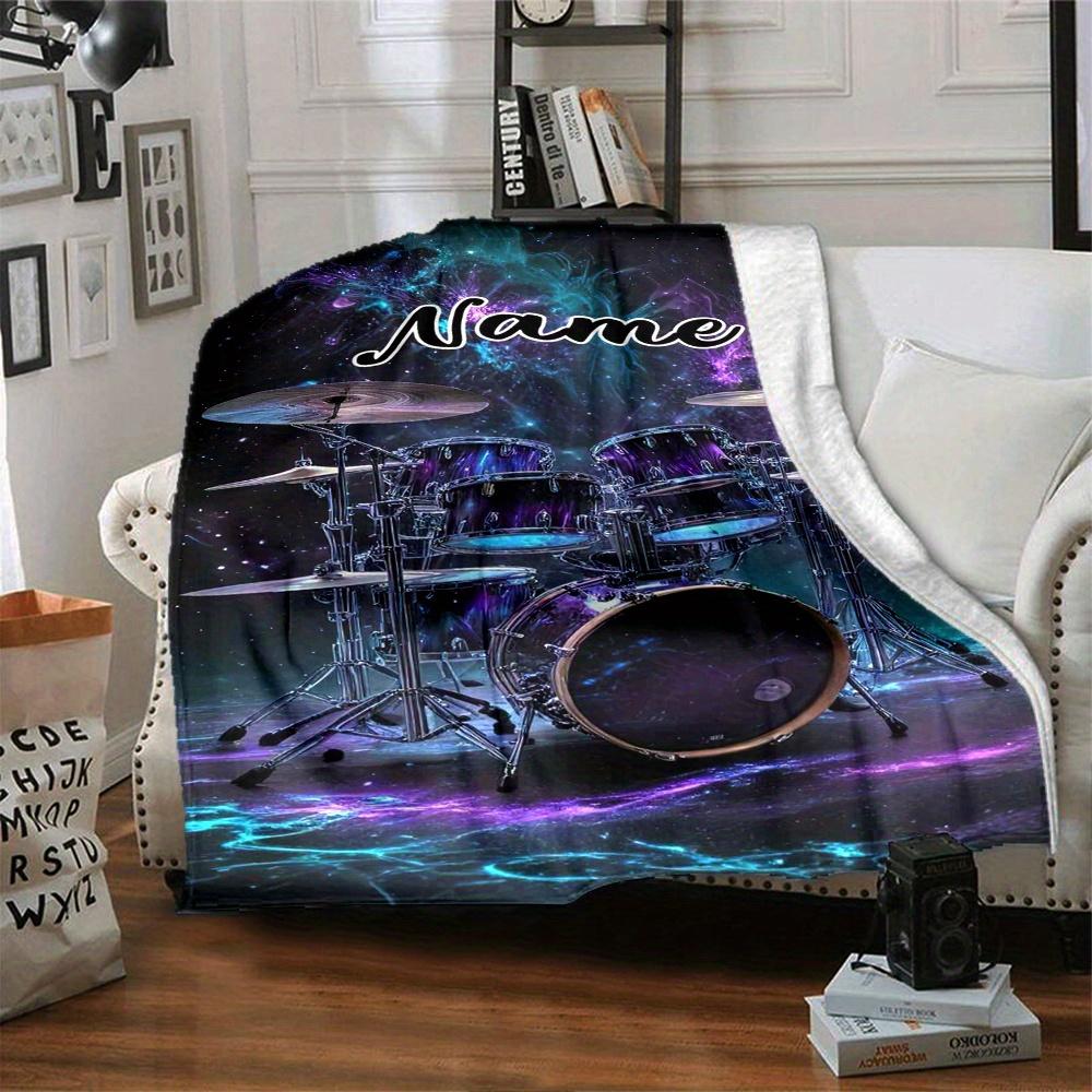 Drum Set Home Blankets Comfortable Soft Lightweight Multiseasonal Blanket For Picnics Sofas Offices Beds Living Rooms Perfect Gift For Friends'