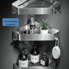 MDNG Punch-Free Bathroom Corner Storage Shelf