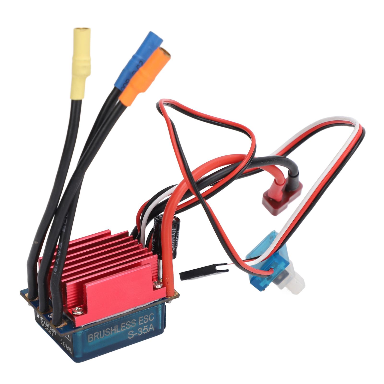 

RC Безколекторний ESC Водонепроникний Безсенсорний Електричний Регулятор Швидкості для 116 118 RC Автомобілів Човнів 35A