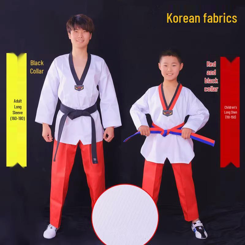 Taekwondo Uniform for Adults & Children: Pure Cotton Dobok for Beginners, Students, Coaches, Men & Women.