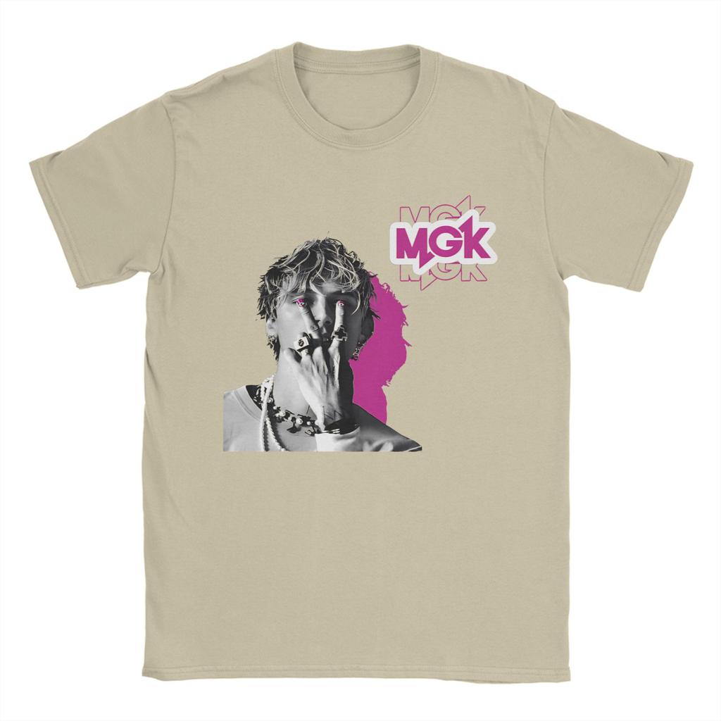 Harajuku T Shirt MGK Singer Cotton T Shirts Hip Hop Tshirt for Men Summer Y2K Funny Design Short Sleeve Tees