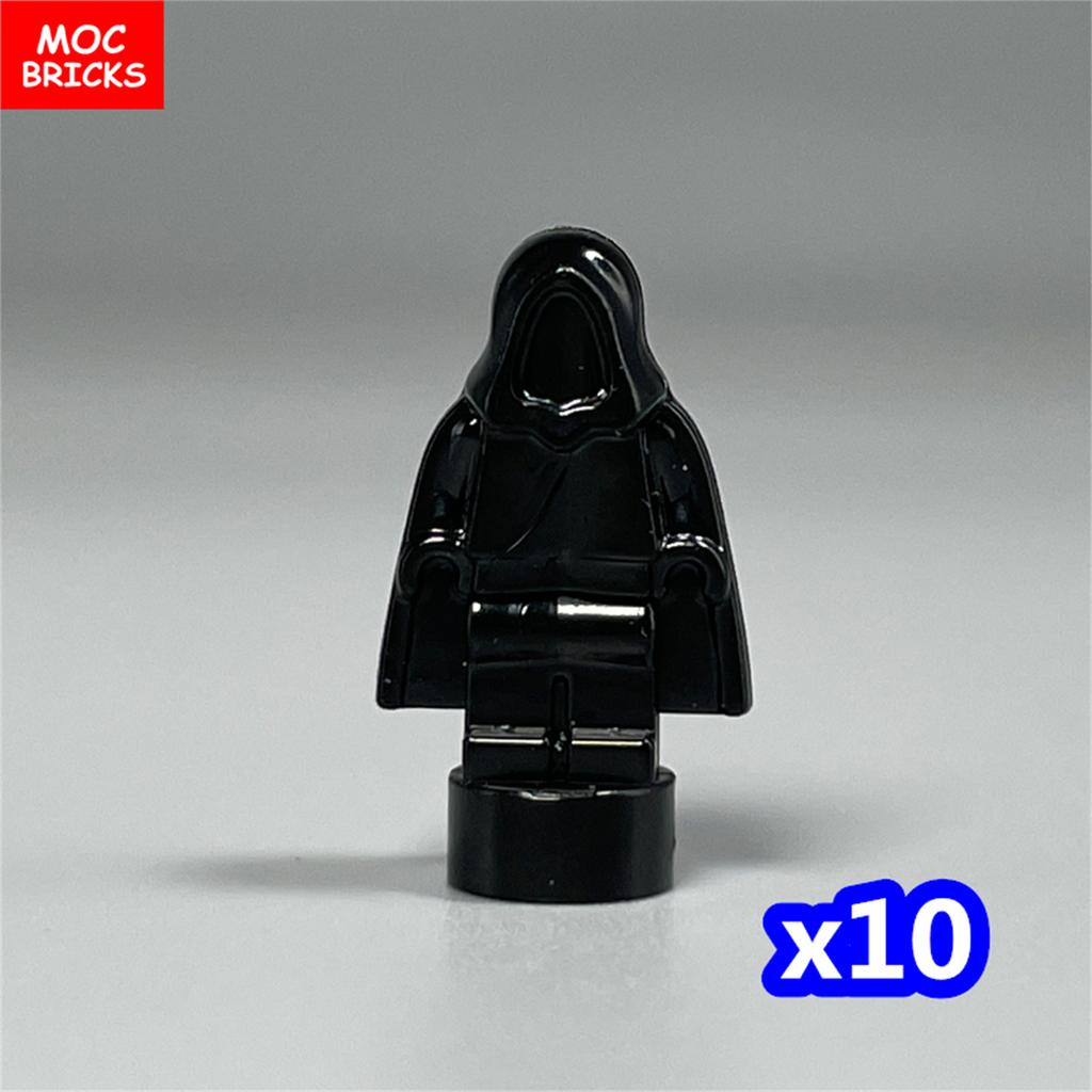 10pcs/lot MOC Bricks Figure 16478 1.8cm Mini Statue Hood Blank Model Building Blocks Custom Unprinted Dolls Kids Toys