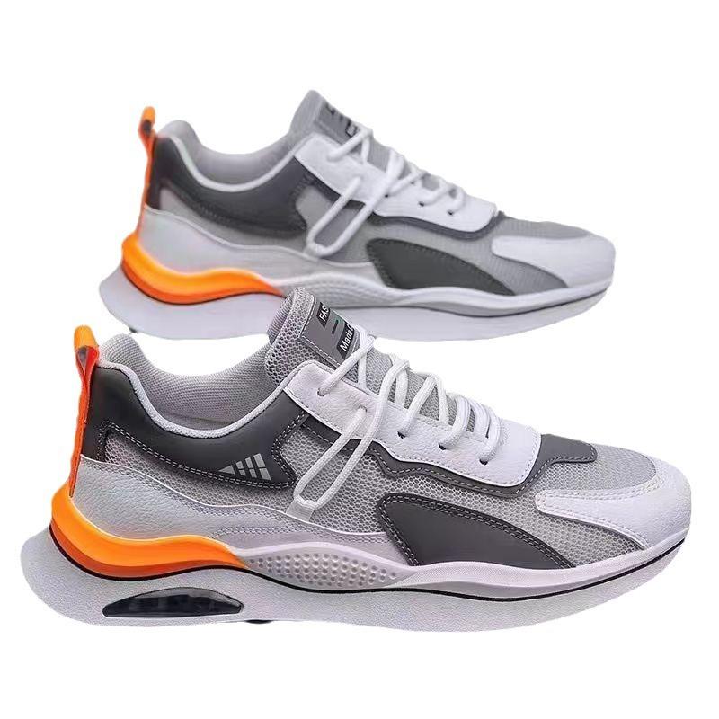 Sommar Mesh Andningsbara Nya Sport Luftkuddeskor Tjock Sula Bekväma och Mjuka Mångsidiga Fritidsskor