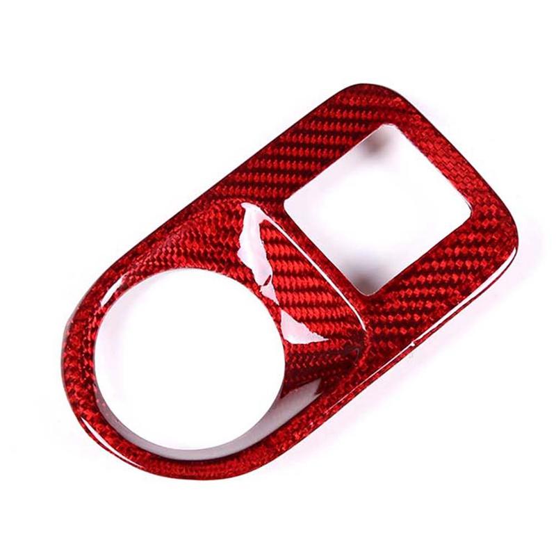 For-Porsche Cayenne 2018- Car Interior Headlight Switch Adjustment Frame Cover Trim Car Interior Car