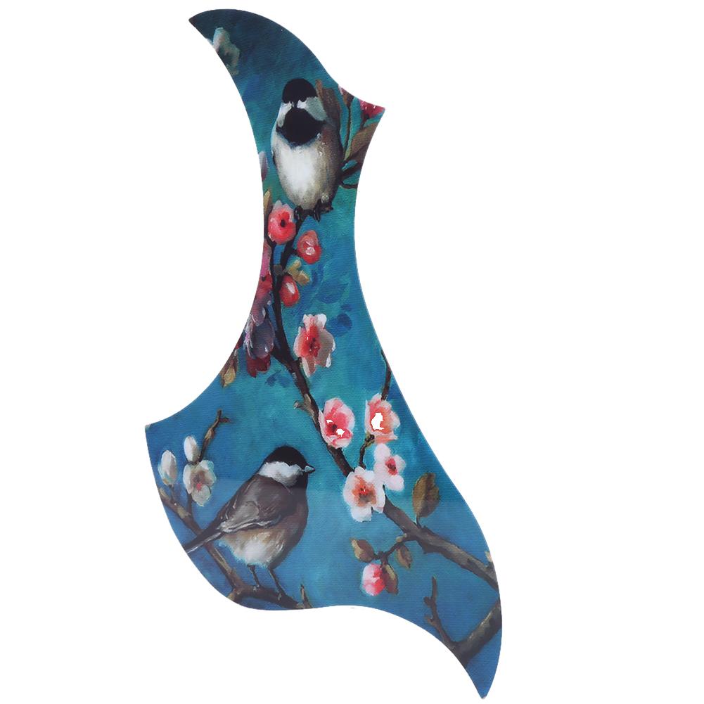 

Накладка для акустической гитары самоклеящаяся декоративная аксессуары для музыкальных инструментов(Плам Блоссом )