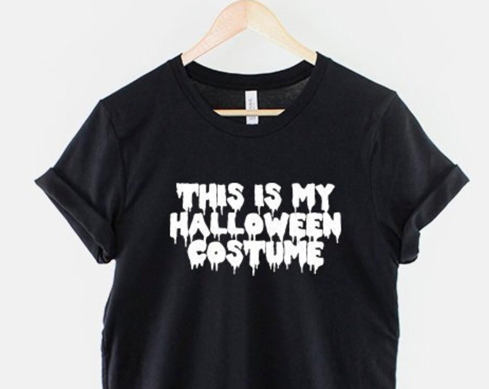 Spooky Season Shirt, Funny Zombie Halloween T Shirt, Cute Spooky Slogan Tee, Halloween Party Gift XL