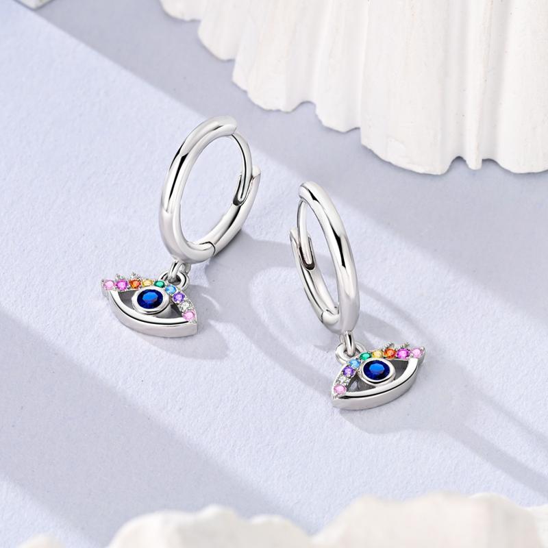 Cross Blessing Prayerful Wish-themed Blue Earrings for Women Girls Trendy Fashion Jewelry High Quality Dainty Elegant Gift