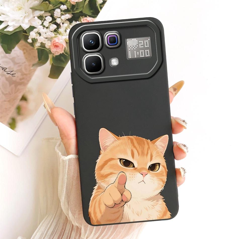 For Infinix Note 60 Pro Note60 Cute Cat Flower Cartoon Phone Case For Infinix Note 60 60Pro 5G Soft Silicone Covers Bumpers