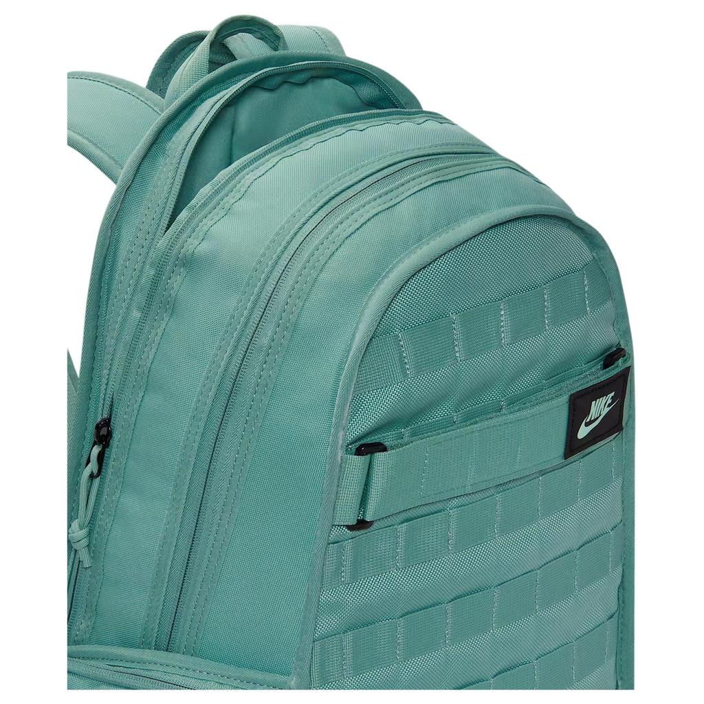 Nike Sportswear RPM 23L Logo Patch Design Fabric Backpack Unisex Backpack Cannon-Gray Black Foam-Mint-Green FD7544-017