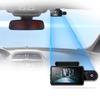 1440P DVR Dash Camera Front & Inside Dual Camera Car Dashcam 3.5 Inch IPS Screen Driving Recorder