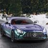 1/24 Benzs-GT GTR Alloy Sports Car Model Diecast & Toy Vehicles Metal Racing Car Model High Simulation Sound and Light Kids Gift