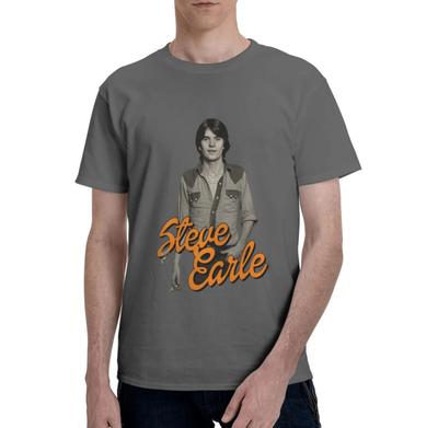 Steve Earle Grafik Schwarzweiß T-Shirt, Größe S-4XL