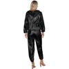 Unisex PVC Sports Suit Long Sleeve Zipper Hooded Top Elastic Waistband Pants Fitness Workout Outfits
