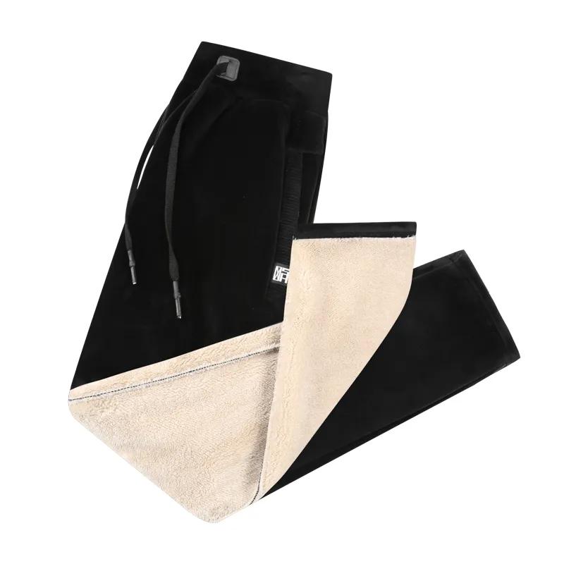 

Мужские зимние кашемировые брюки больших размеров, теплые мужские повседневные брюки на флисовой подкладке S чёрный