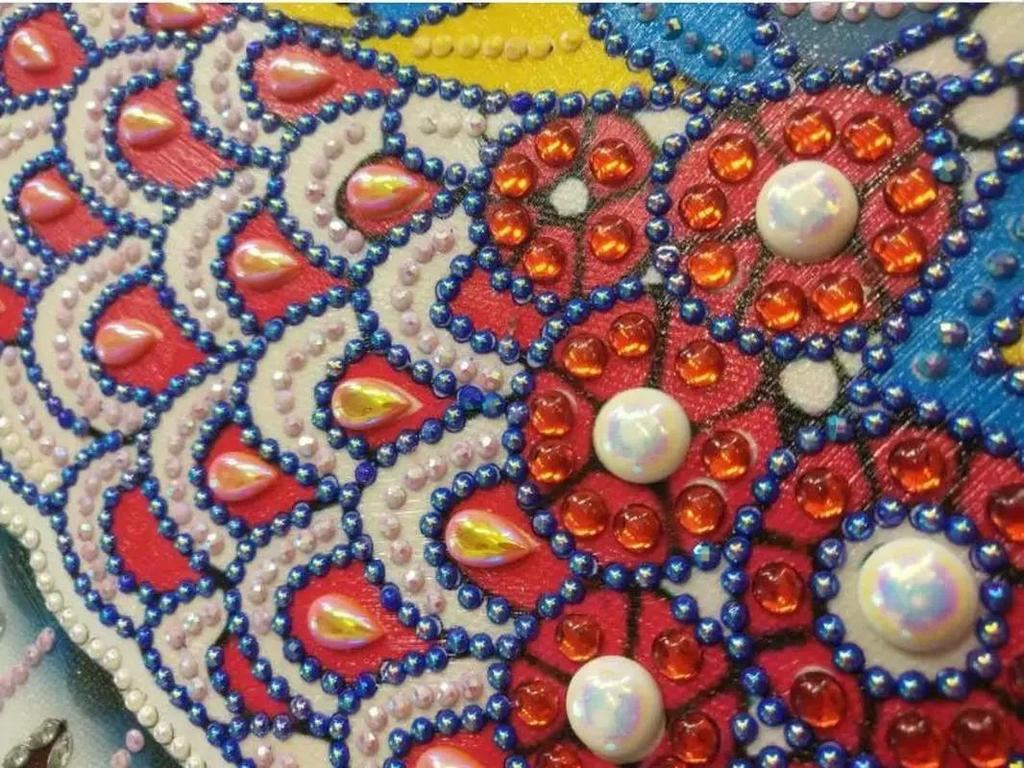 New DIY Point Bookmark Peacock Shaped Diamond Painting Leather Tassel for Girl Gift Cute Stationery School Supplies