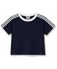 Beijiglabel Wesley Semi-Crop Track Short-Sleeved T-Shirt 6 Color [Blse_6001]