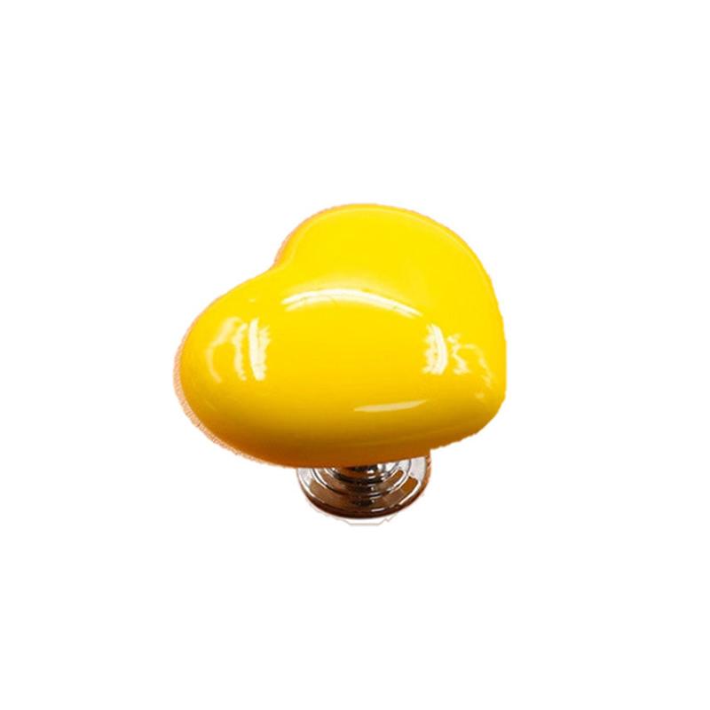 1 PC Heart Shaped Plastic Handle Toilet Press Button Bathing Room Decor Water Push Switch