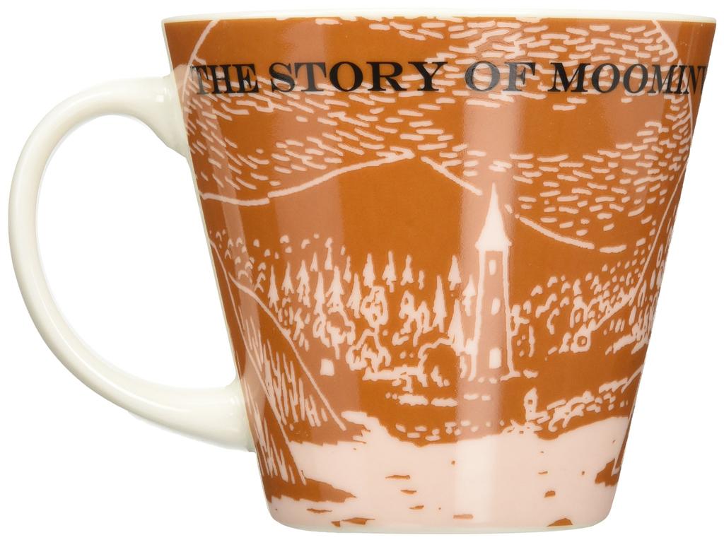 Yamaka Shoten MOOMIN Initial Mug, Small, 340ml Capacity, Microwave Safe, Moomin Merchandise, Nordic Style, Mother's Day Gift, Tableware, Gift,