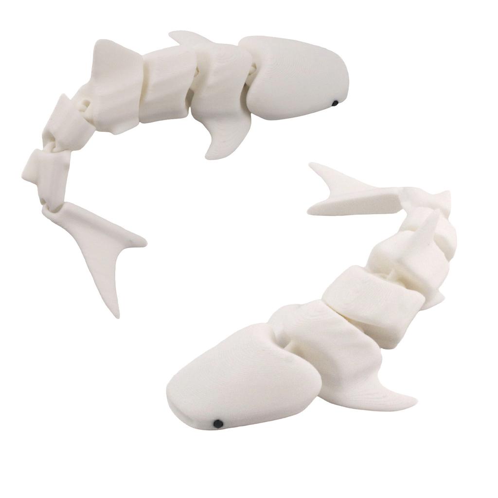 3D Printed Shark Joint Movable Creative Toy Model Figurine Decorative Craft
