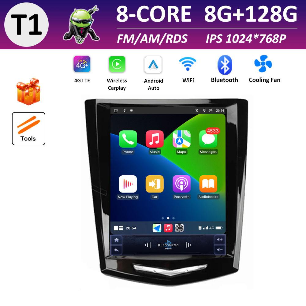 Smart System Autoradio Car Radio for Cadillac ATS XTS CTS SRX 2013 2014 2015 2016 Video Player Navigation GPS Accessories WIFI