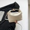 Niche Fashion Bag Women's 2025 New Hand-held High-end Small Square Bag Simple and Versatile Casual Shoulder Bag
