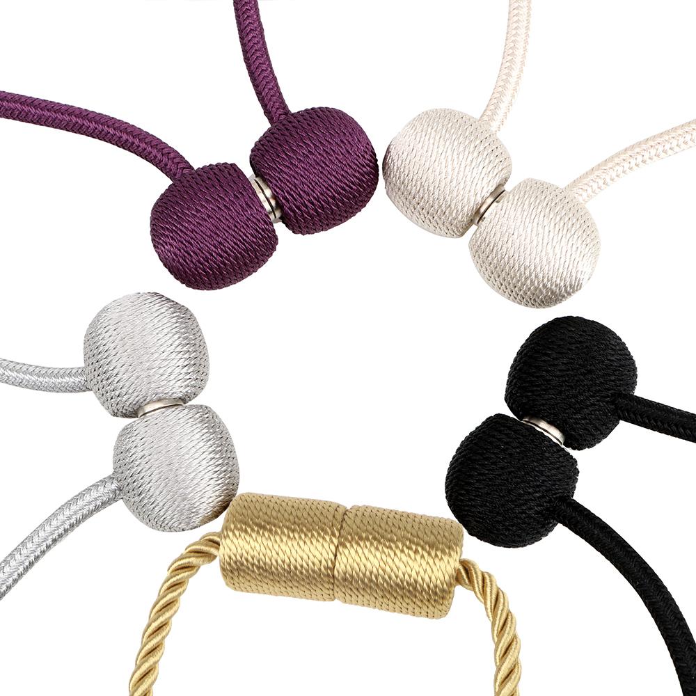 Curtain Buckles Tie Backs Magnetic Pearl Ball Curtain Strap Brief Curtains Tieback Curtain Decorative Accessories