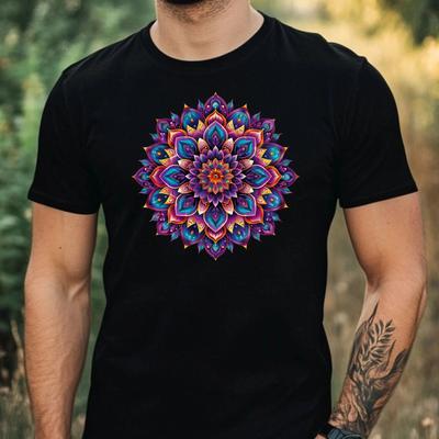 Pánské tričko Živý motiv mandaly Bavlna Velikost XS až 5XL