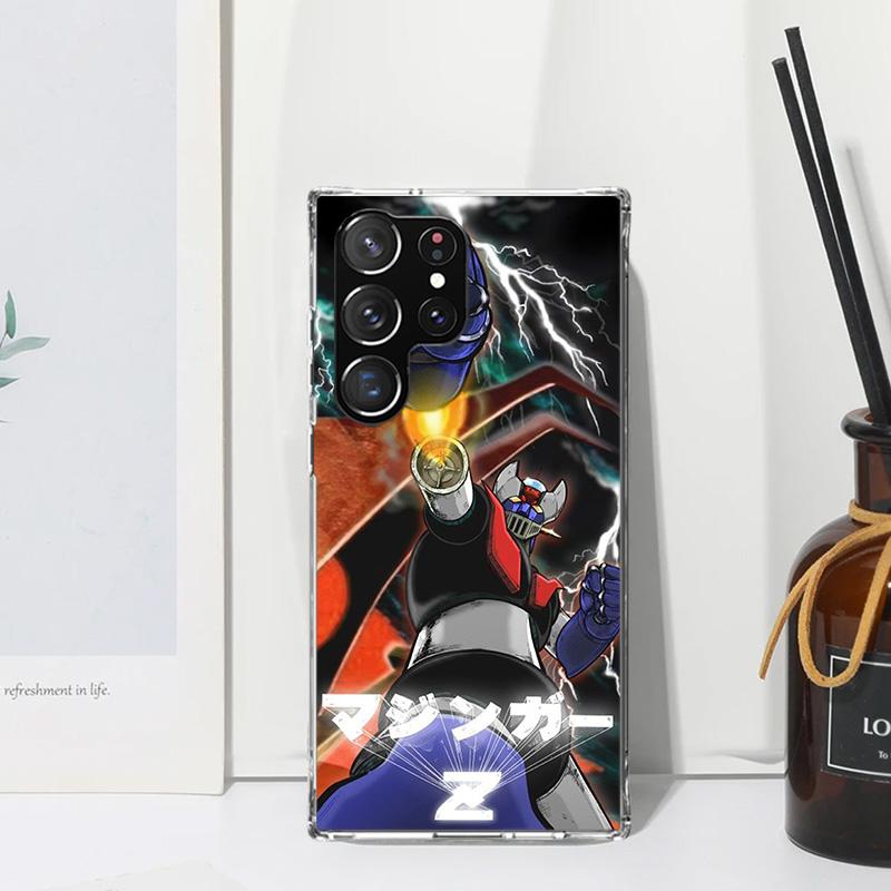 M-Mazinger Z Anime Phone Case For Samsung Galaxy Note 20 Ultra 10 Plus 9 8 M11 M12 M21 M30S M32 M51 M52 J4 J6 + J8 Art Fundas
