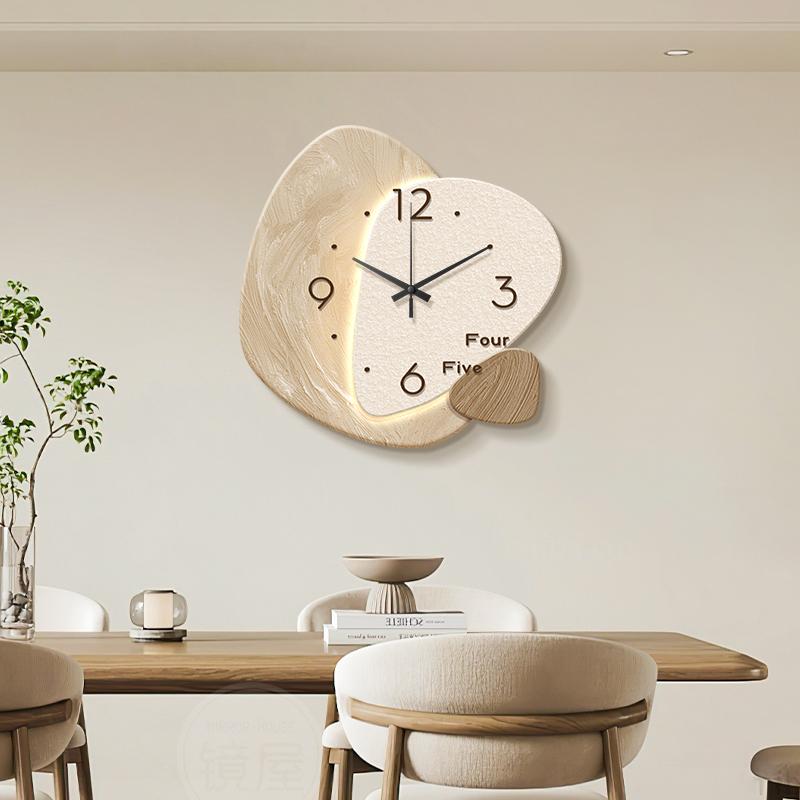 Luminous stones, minimalist modern restaurant creative hanging clock