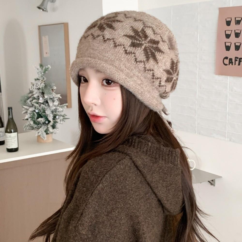 Drawstring Beanies Hat Keep Warm Winter Hat Fashion Skullies Cap  Autumn