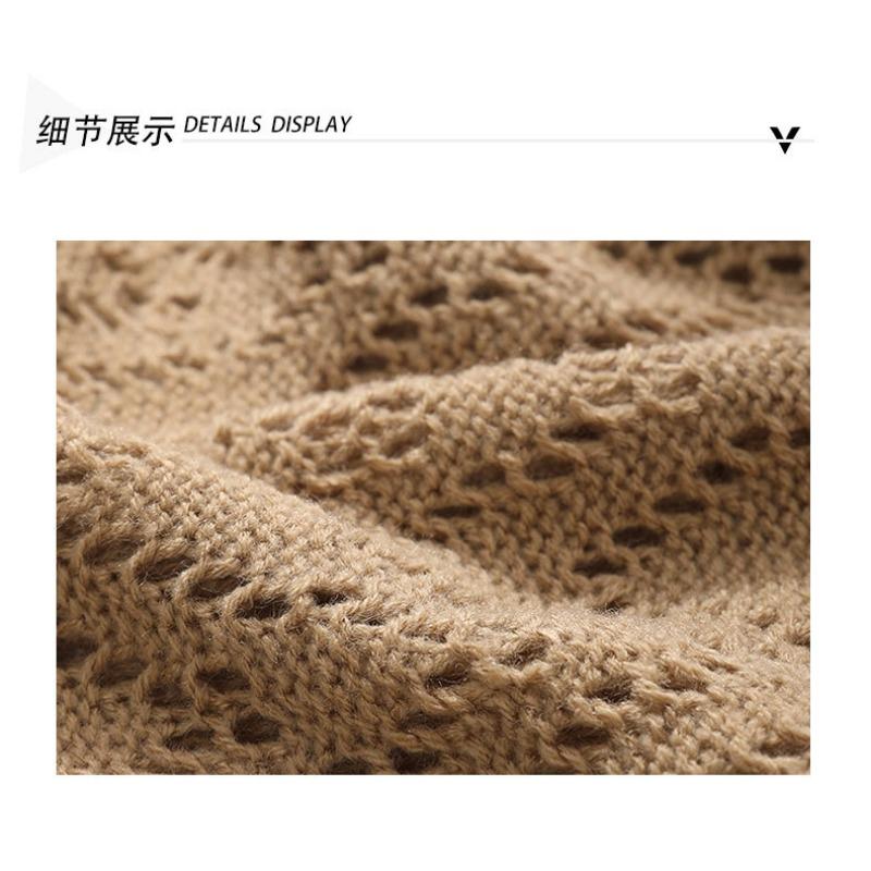 Spring Summer Knitted Triangle Scarf Dual Use Shawl Head Wrap