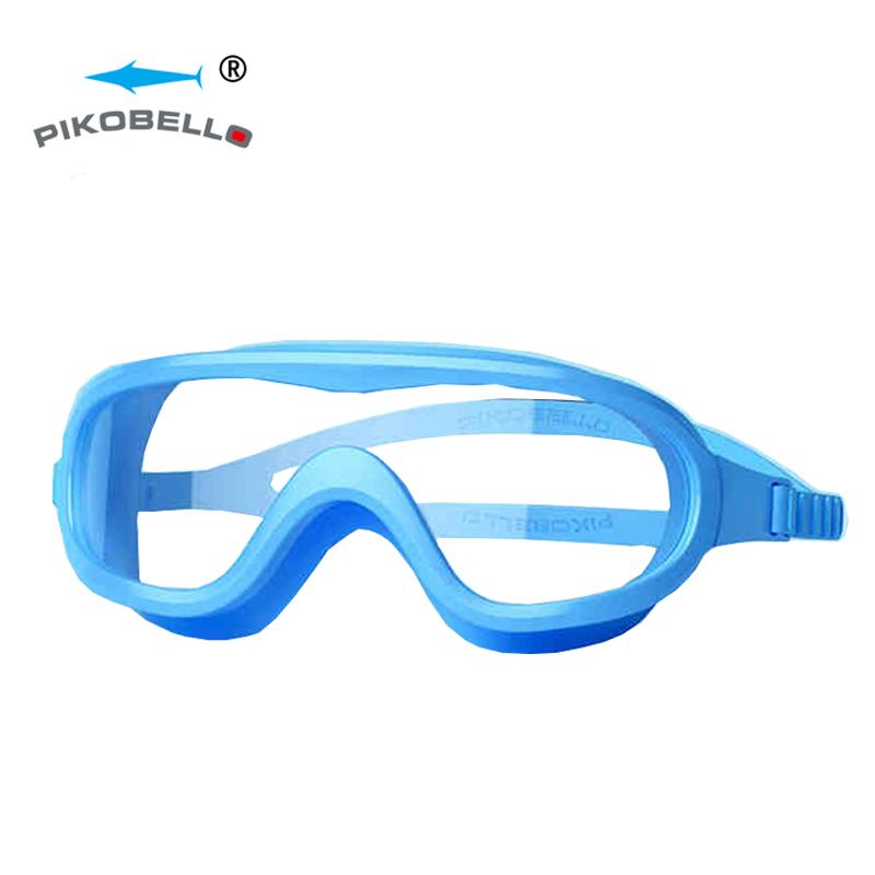 Factory Good Price Kids Swim Goggles Anti Fog Waterproof 180 Degree Wide Vision Comfortable Children Swimming Glasses Goggles синий