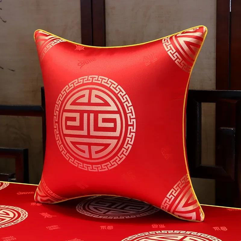 35x50cm/45x45cm Jacquard Plant Bamboo Cushion Cover Chinese Light Luxury Tassels Pillow Covers Decorative Green Black Home Decor