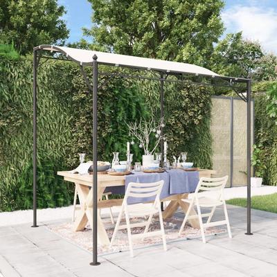 Vidaxl Zadaszenie, Kremowe, 2X2,3 M, 180 G/M², Tkanina I Stal