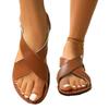 Fashion 2025 Hot Sale Ladies Shoes Open Toe Women's Sandals Fashion Plus Size Casual Best Seller Summer Light Comfortable Flat Sandals