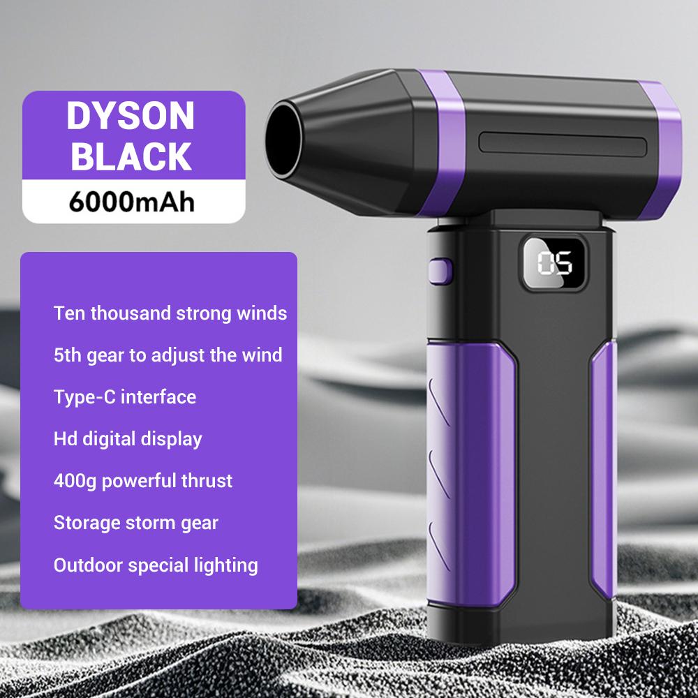 

Powerful Air Blower 450000RPM Mini Turbo Jet Fan High Speed Turbo Violent Fan Brushless Motor Handheld Duct Fan PC Cleaning Tool чёрный