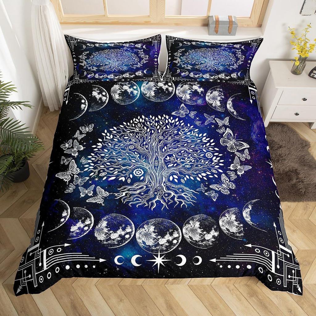 Mermaid Scale Pattern Three-Piece Quilt Cover 3D Digital Printing Bedding Set Bed Cover