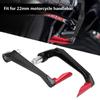 1 Pair of Carbon Motorcycle Brake Levers Handlebar Guard(Red)