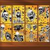 Window Stickers - AIMOONSA - Halloween Skull 04 - Skeletons and Ghosts - PVC - Removable and Reusable