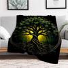 """Baum des Lebens Wandkunst""": Majestät der Natur in jedem Zuhause"Decke Flanell Überwurfdecke für Sofa, Bett, Reisen, Camping, Büro, Couch, Ch