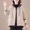 Women's Quilted Cotton Jacket: Lightweight, Autumn/Winter 2025, Plus Size, Short Coat for Middle-aged