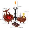 MOC Medieval Building Blocks Set Accessories Smithy Bedroom Table Bar Furniture Kitchen Assembly Boy Toy Mini Bricks K027 DIY