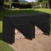 Firewood Storage Cover Oxford Fabric Waterproof Firewood Rack Cover Adjustable Outdoor Supplies Weather Resistant Protection