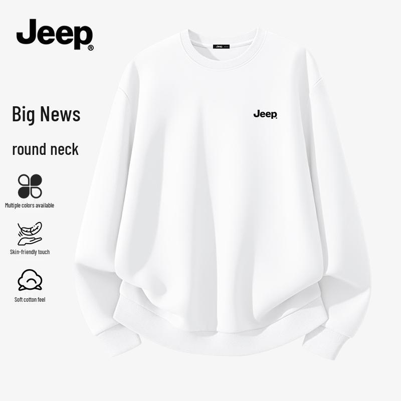 JEEP Men s American Style Crewneck Sweatshirt S