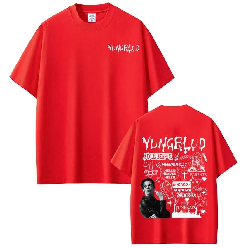 Unisex Women High Quality T-shirts Singer Yungblud IDOLS Tour 2026 Graphics T-shirt Short-sleeved Loose Cotton T-shirts Fan Gifts