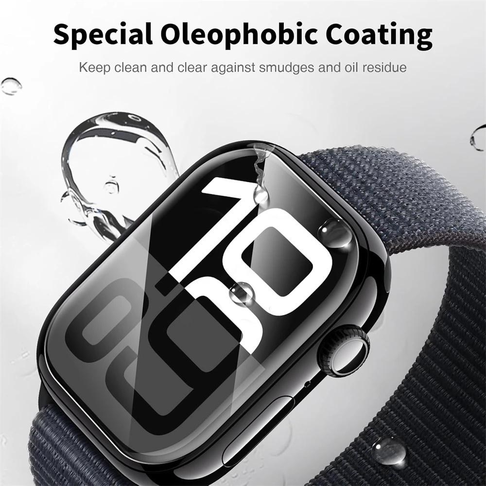 Glass Screen Protector Film For Apple Watch 11 10 46mm 42mm Ultra 3/2 49mm Soft Hydrogel Film iWatch 9 8 7 6 5 SE 45mm 41mm 44mm