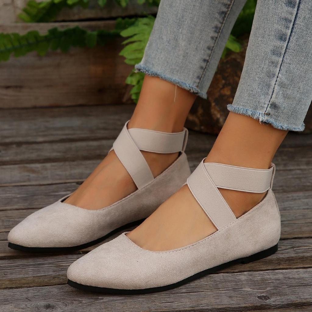 Plus Size Women's Casual Slip-on Loafers - Summer 2025 European & American Style, Size 43