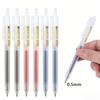 10Pcs 0.5mm Retractable Gel Pens Set Black/blue Ink Ballpoint Writing Office Business Signature School Supplies Stationery
